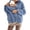Blue, variant on Womens Stand Collar Baby Carrier Sherpa Jacket Full Zip Long Sleeve Fleece Coat with Detachable Baby Pouch Warm Mom Baby Wearing Outerwear for Fall Winter Black M