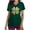 #316-Gold, variant on Womens Scrub Tops, V Neck Short Sleeve with Pocket, St. Patrick's Day Print Loose Fit, Suitable for Medical Work Daily Wear