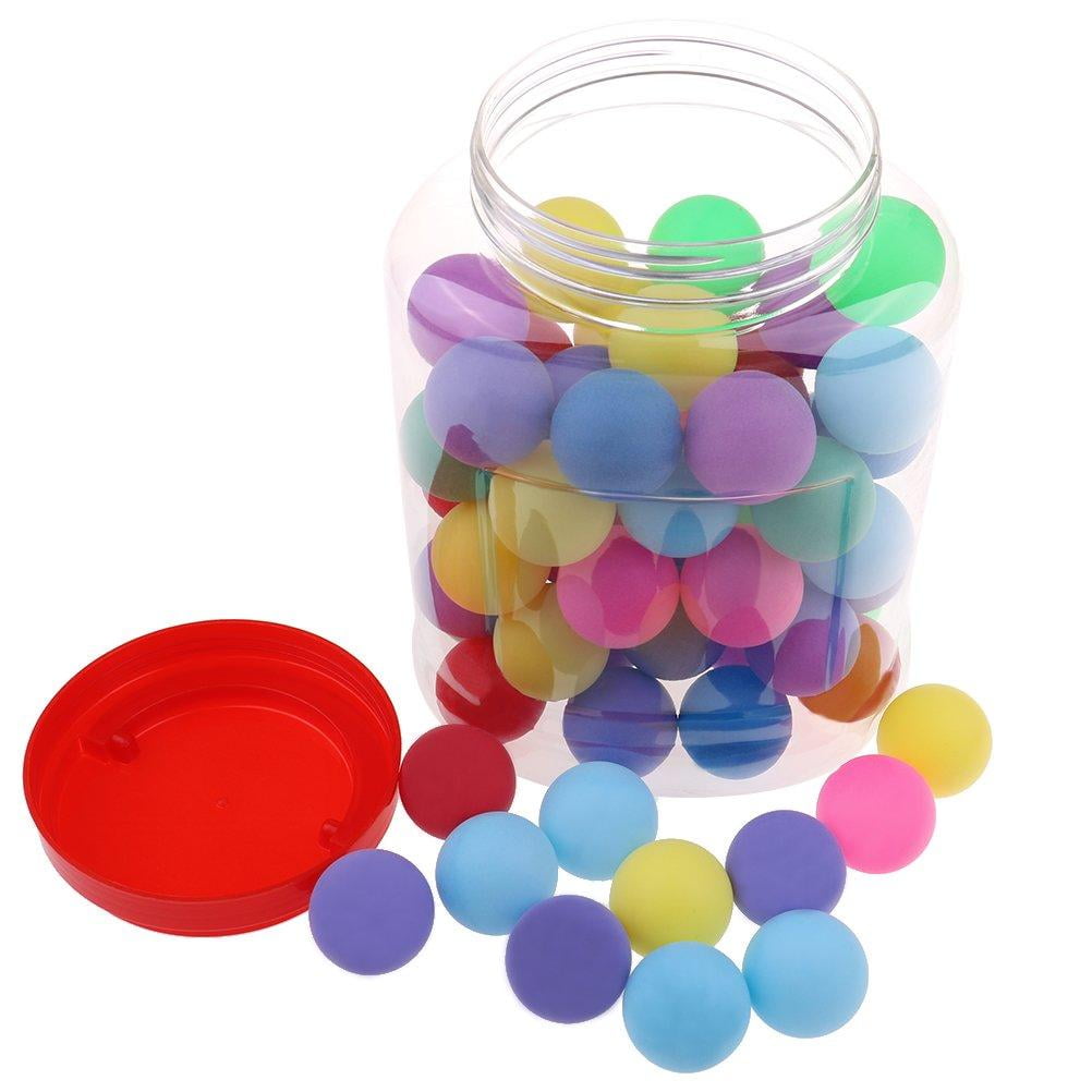 100 PCS Mixed Color Ping Pong Ball Table Tennis Balls for Party Game Lottery Practice Advertising Kids Cat Toy 40 mm