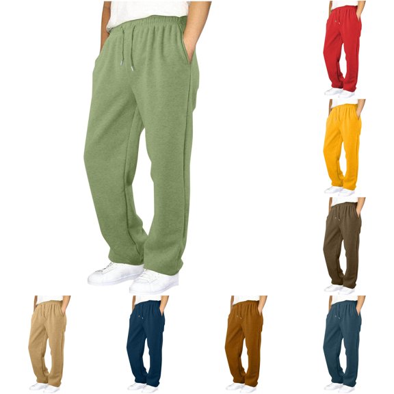 FYDUU Boys Sweatpants Elastic Waist Open Bottom Athletic Joggers Sweat Pants Kids Casual Pants with Pockets Loose Fit Drawstring Sweatpants Trendy Trousers 5-6 Years