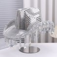 thumbnail image 3 of Vjnyvs Western Cowboy Hat, Sequined Star Tassel Cowboy Hat, Wide Brim Western Bling Headgear Stylish Party Accessory for Women Theme Party Cap, 3 of 7