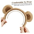 thumbnail image 5 of Adorable Brown Bear Soft Ears Headband for Stylish Girls and Women Accessory for and Party Celebrations 3PCS, 5 of 8