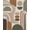 Beige, Pattern 6, variant on Design&I 8'x10' Washable Area Rug Earthy Tones Geometric Abstract Shapes with Modern Aesthetic for Living Room, Family Extra Large Skid-Resistant Low Profile