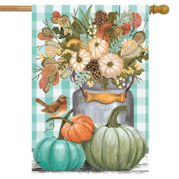 Briarwood Lane Pastel Pumpkins Fall House Flag