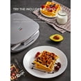 thumbnail image 5 of FOHERE Waffle Maker Temperature Control, 4 Minutes Waffles, Nonstick Surfaces, Anti-Scald, Indicator Lights, 1000W, New, 5 of 10