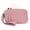 Pink, variant on Women's Quilted Nylon Wristlet Wallet, Travel Card Organizer w/ ID Window, 3 Zip Pockets, 3 Card Slots & Detachable Strap (White)