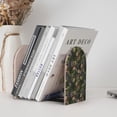 thumbnail image 6 of Lsque Camouflage Skulls Printed Wood Bookends,Non-Skid Bookend for Shelves,Heavy Duty Support Bookends,Non-Slip Foam Pads for Office, Home, and Library,1 Pair, 6 of 8