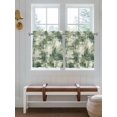 thumbnail image 2 of Sage Green Ombre 2 Panel Kitchen Curtains for Small Windows, Gradient Abstract Art Vintage Bathroom Tier Curtain, Short Window Treatment for Bedroom/Living Room 55"x24", 2 of 6
