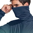 thumbnail image 4 of Men's Fishing Hoodie with Face Cover - Gradient Color Long Sleeve Performance Shirts for Outdoor Sports & Yard Work, 4 of 5