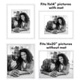 thumbnail image 5 of Americanflat 16x20 Picture Frame with Polished Plexiglass with 11x14 Mat 5 Pack Display Photo Galleria - White, 5 of 8