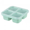 thumbnail image 3 of Bento Snack Box Portable Divided Food Container for Dessert Fruits Sandwich green, 3 of 8