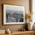 thumbnail image 4 of Over Paris B&W - Paris Île-de-France France Photography Black and White Cityscape Architecture Skyline Vintage Street Photography Graffiti Oak Framed Wall Art Print 5 x 7 inches, 4 of 6