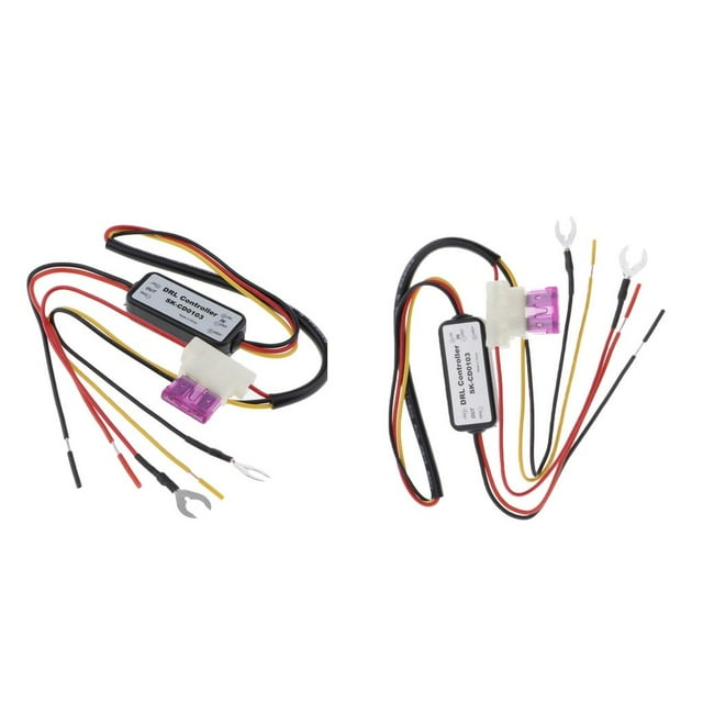 2 piezas de arnés de de luz diurna LED para coche 5A Baoblaze Luz diurna para automóvil