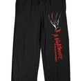 thumbnail image 2 of Nightmare On Elm Street Freddy Krueger Claws Men's Black Sleep Pajama Pants-3XL, 2 of 5