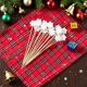 thumbnail image 5 of Christmas Disposable Fruit Picks White Christmas Tree Snowflake Bamboos Sticks For Christmas Fruit Decoration, 5 of 5