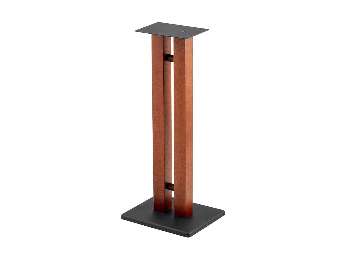 Monoprice Monolith Speaker Stands - 28 Inch, Cherry (Each), 50lbs Capacity,  Adjustable Spikes, Sturdy Construction, Ideal For Home Theater Speakers