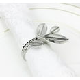 thumbnail image 6 of Fennco Styles Delicate Leaf Metal Napkin Rings, Set of 4, 6 of 9