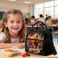 thumbnail image 4 of Kuiaobaty Strong Rhinoceros Print Backpack Set with Lunch Bag for Boys 17 Inch Backpack Lunch Box with Bottle Holder Large Capacity Bookbag with Pencil Case for School Travel Camping, 4 of 7