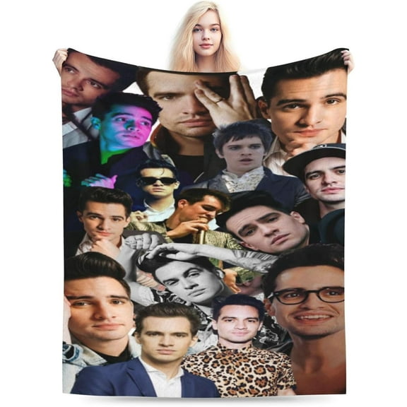 Blanket Brendon Urie Soft and Comfortable Wool Fleece Throw Blankets Gift for Home Decoration Sofa Office car Camping Yoga Travel Home Decoration Cozy Plush Beach