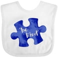 thumbnail image 3 of Inktastic Autism Awareness Be Kind Dark Blue Puzzle Piece Boys or Girls Baby Bib, 3 of 4
