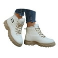 thumbnail image 3 of CAICJ98 Women's Winter Boots Anti-Slip Ankle Boots Waterproof Warm Walking Shoes Snow Boots for Women (White,Size 9), 3 of 9
