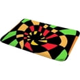 thumbnail image 4 of Bathroom Rugs Door Mat Floor Mat Super Cozy Psychedelic Twisted Ornament Print Bathroom Carpet Decorative Indoor Outdoor 31 x 20 inch Carpet Runner, 4 of 4