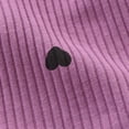 thumbnail image 6 of Gibobby Toddler Infant Baby Girl Clothes 12 24 Months 2T 3T 4T Long Sleeve Letter Romper Hooded Pants Outfits Set(0-3 Months,Purple), 6 of 6