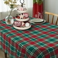 thumbnail image 3 of Christmas Tablecloth Waterproof Fabric Christmas Table Cloth for New Year's Day Home Decoration 54"X72" Oval, 3 of 7