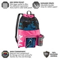 thumbnail image 3 of Mochila grande de malla TYR para equipamiento de natación, gimnasio y entrenamiento húmedo, rosa, 3 of 3