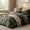 Alpine Olive, variant on All Season Warm 7 Pieces Light Oatmeal Queen Comforter Set，Soft Microfiber with Fitted Sheet Flat Sheet 2 Pillow Shams 2 Pillowcases Queen Size