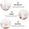 thumbnail image 3 of Miangastore Floral Cushion Wedding Ring Pillow Cloth Elegant Design Couples 1Pack, 3 of 8