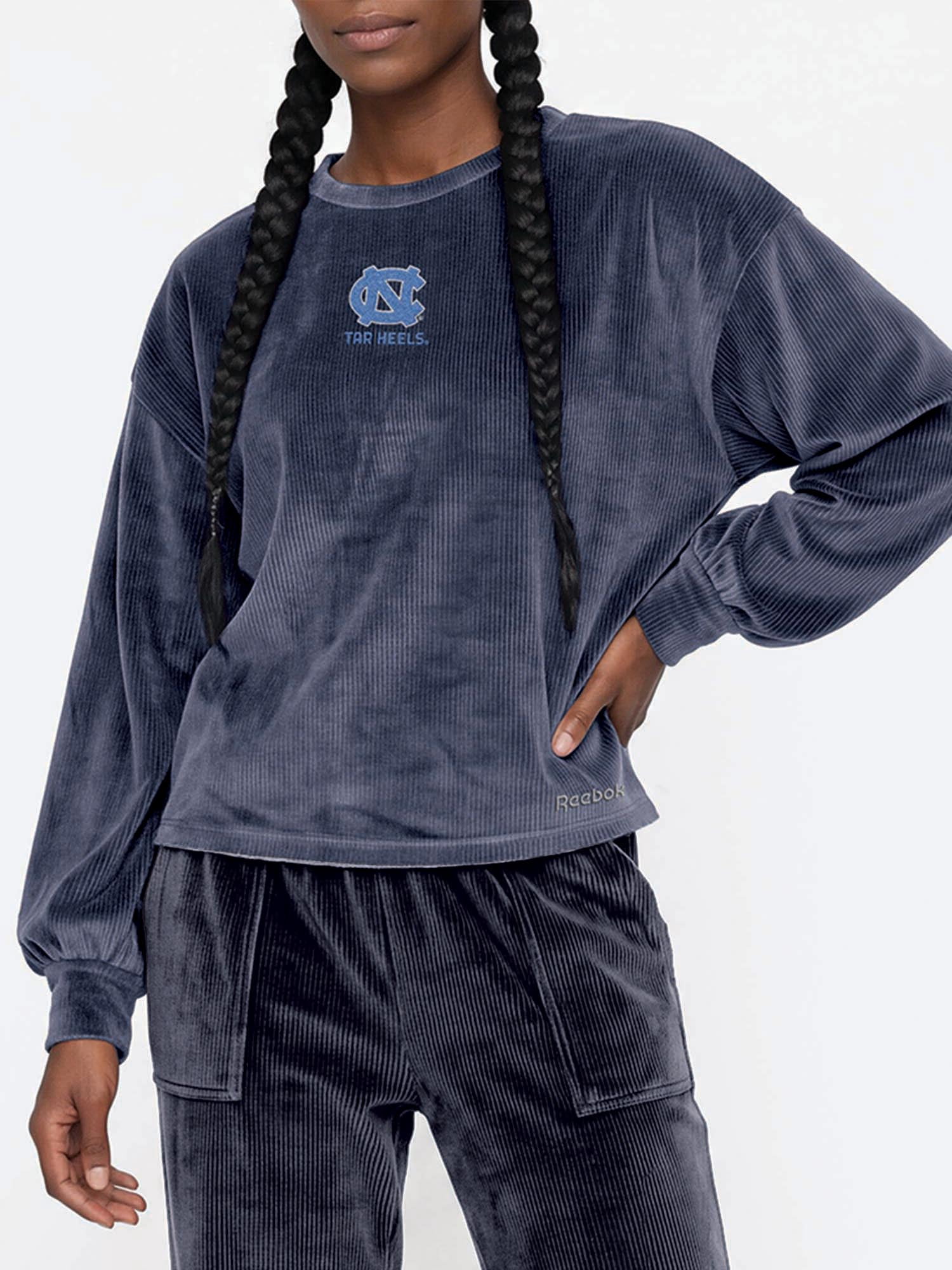 North Carolina Tar Heels Reebok Womens Crew Neck Pullover with Balloon Sleeves
