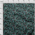 thumbnail image 3 of oneOone Viscose Chiffon Teal Green Fabric Tropical Sewing Craft Projects Fabric Prints By Yard 42 Inch Wide, 3 of 4