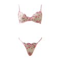 thumbnail image 4 of Gibobby Conjunto de lencería Sexy Ropa Interior Mujer Lenceria Sexy de Encaje Sexy Pijama para Mujer Ropa Interior(Rosa, G), 4 of 5