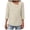 Beige, variant on idosla Womens Cotton Linen Shirts Summer Trendy Shirts 3/4 Sleeve Square Neck Blouses Button Down Gauze Tees Casual Tops (Grey, XXL)
