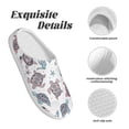 thumbnail image 5 of Goofa Tribal Style Turtle Print Womens Mens Cotton Lightweight House Slippers , Washable Home Slippers,Indoor Comfy Bedroom Cozy Slippers-37/38, 5 of 7