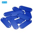 thumbnail image 3 of Uxcell Aluminum Blank Tags with 2 holes Metal Stamping Blanks Pet ID Label with Key Rings Blue 20Pcs, 3 of 6