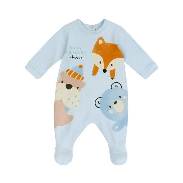 Chicco Mameluco Color Azul Abertura Trasera Varias Tallas azul 68