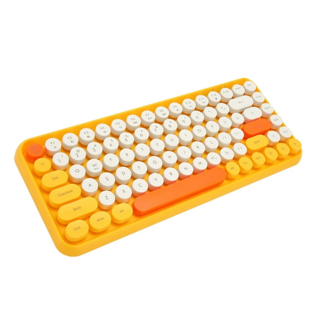 Teclado teclado inalambrico Bluetooth teclas redondas multifuncion teclado Bluetooth construccion robusta Bodega Aurrera en linea