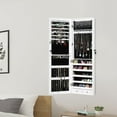 thumbnail image 2 of Giantex Jewelry Armoire with Full-Length Mirror and 15 LED Lights, White, 2 of 10