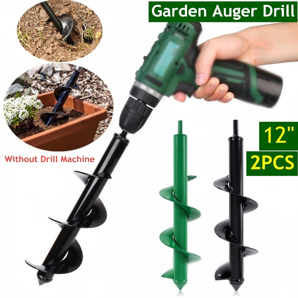 Willstar 1/2pcs 12inch Roto Planter Garden Auger Spiral