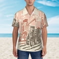 thumbnail image 2 of Balery Combine harvester working with tractor Camisas hawaianas de manga corta para hombre, camisas playeras de corte holgado, camisas de vacaciones con botones,Small, 2 of 7