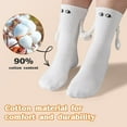 thumbnail image 4 of 2 Pairs Hand Holding Socks Hand Socks Hand in Hand Unisex Gift for Lover Women Men Girlfriend Wife, 4 of 5