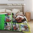 thumbnail image 6 of Custom Photo Blankets Using My Own Photos Personalized Throw Blanket with Pictures Text Customized Blanket for Adults Mom Dad Family Dog Kids Friends Lover Personalized Memorial Gift 60"x80", 6 of 6