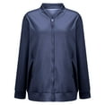 thumbnail image 6 of Duoif Womens Jacket, Women's Jacket Casual Coat Zip up Outerwear Windbreaker with Pockets Jackets for Women Navy M, 6 of 9