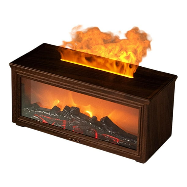 Humidificador USB con control remoto para casa y oficina, difusor de aroma de 24,4 x 10 x 11,2 cm Marrón oscuro