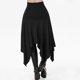 thumbnail image 3 of Falda Medieval negra para mujer, disfraces de Cosplay, dobladillo irregular Vintage, Steampunk, gótico, para Halloween, 3 of 5