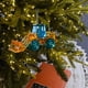 thumbnail image 4 of Pendant Christmas Decoration, metal hanging ornament, elegant glass beads, fairy lights, holiday home decor, foldable design, lightweight, for living room, 4 of 8