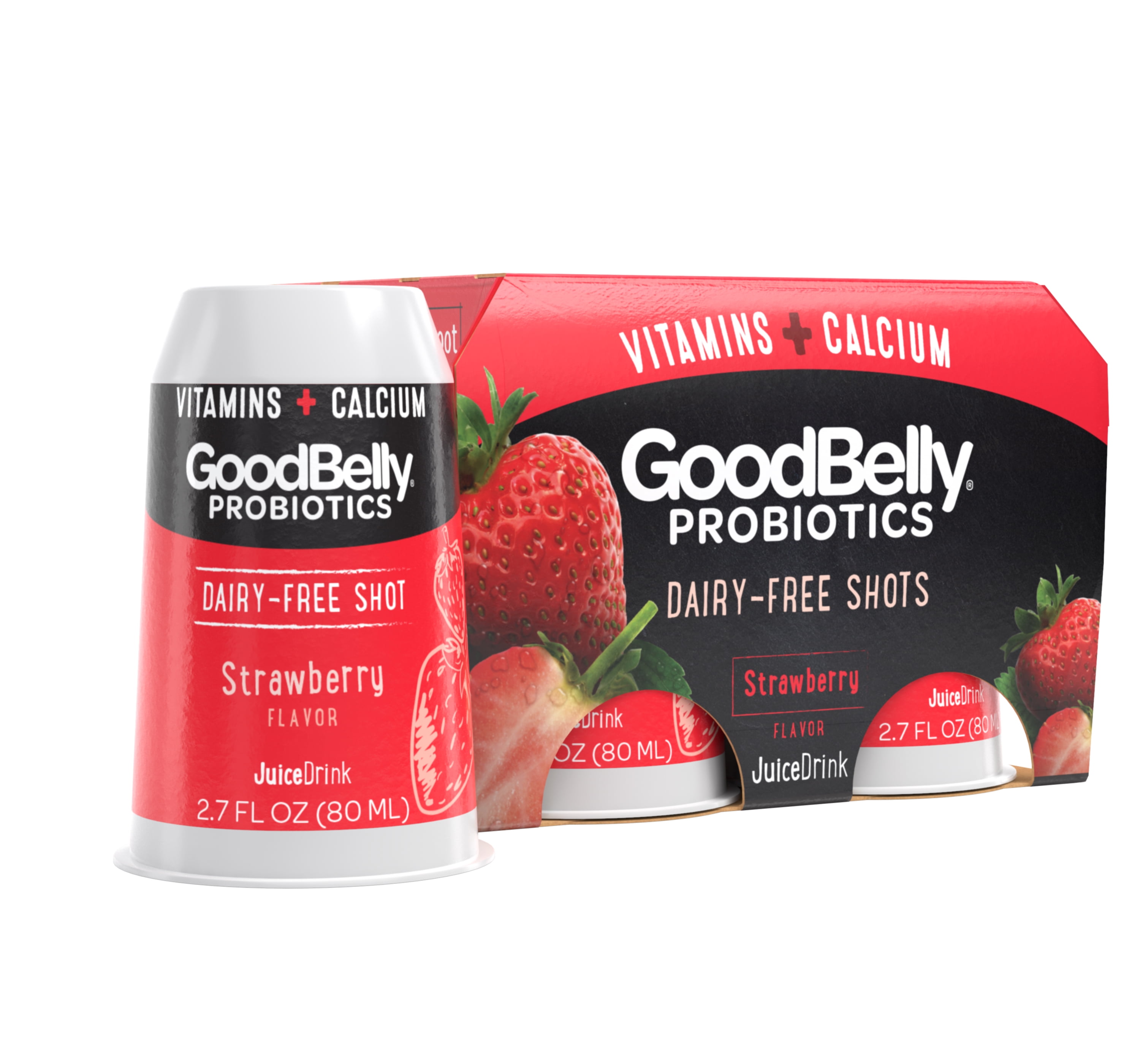 Goodbelly Probiotics Organic Strawberry Juice Drink, 4 ct, 2.7 oz