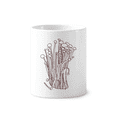 thumbnail image 1 of Flammulina Velutipes Mushroom Pattern Toothbrush Pen Holder Mug Cerac Stand Pencil Cup, 1 of 2